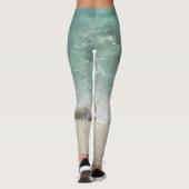 Florida Water Turquoise Green Ocean Zee Beach Leggings (Achterkant)