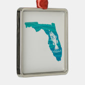 Florida Wave Vist Metalen Ornament (Rechts)