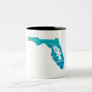 Florida Wave Vist Tweekleurige Koffiemok