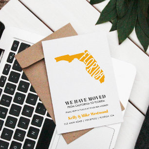 FLORIDA We hebben verhuisd Nieuw adres Nieuw Home Briefkaart