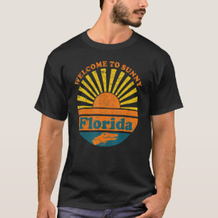 Florida Welkom bij Sunny Florida Alligator Gator T T-shirt