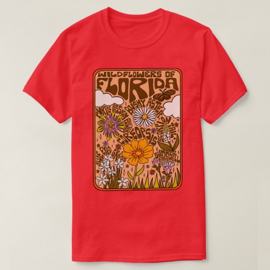 Florida Wildflower T-shirt (Design voorkant)