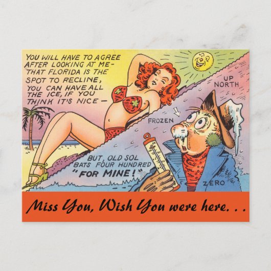 Florida, Winters Briefkaart (Voorkant)