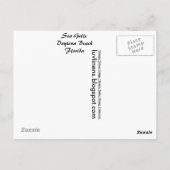 Florida, Zee Gollen, Daytona Beach Briefkaart (Achterkant)