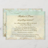 Florida Zeeschildpad Moderne Kust Oceaan Strand Save The Date (Voorkant / Achterkant)