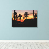 Florida zonsondergang canvas afdruk (Insitu (Houten vloer))