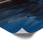 Florida Zonsondergang met zeilboot olieverfschilde Poster (Hoek)