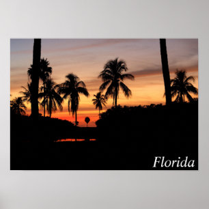 Florida zonsondergang poster