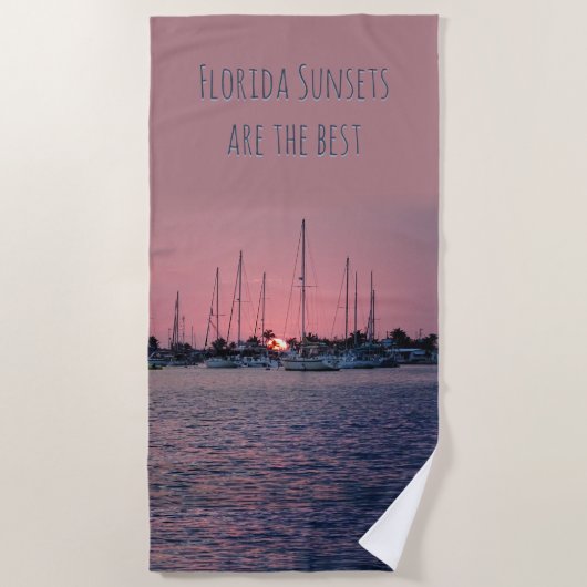Florida Zonsondergangen zijn de beste Strandlaken (Voorkant)