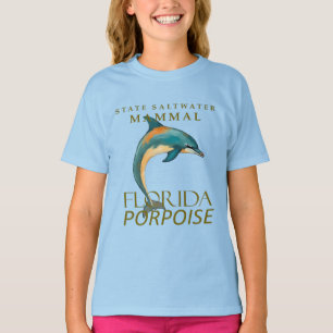 Florida Zoutwater Zoogdier Bruinvis Ontwerp T-shirt