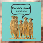 FLORIDA'S GESLOTEN FUNNY DECAL (Vel 2)