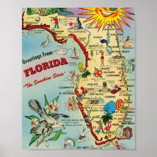 Floride 8x10 Poster imprimé (Devant)