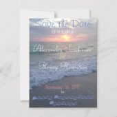 Floride Beach Sunset Save the Date Magnet (Recto)