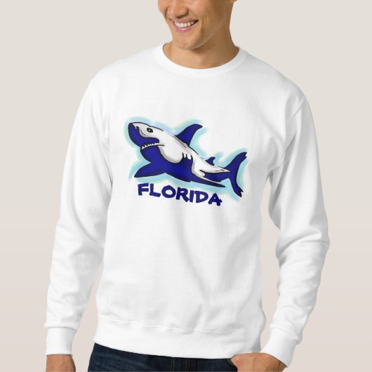 Floride bleu requin thème unisex sweatshirt (Devant)