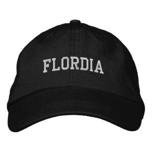 Floride brodé Casquette ajustable noir