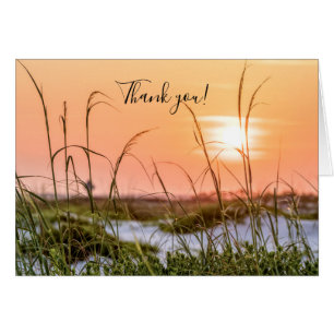Floride Carte de remerciements Sunrise Oats Sea