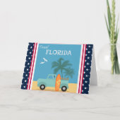 Floride : Carte de voeux de voyage (Devant)