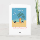 Floride : Carte de voeux de voyage (Dos)
