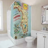 Floride Carte Douche rideau (En situation)