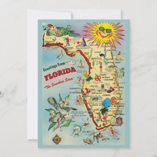 Floride Carte Moving Faire-part (Devant)