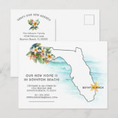 Floride Carte Ocean Waves Nouveau Accueil (Devant / Derrière)