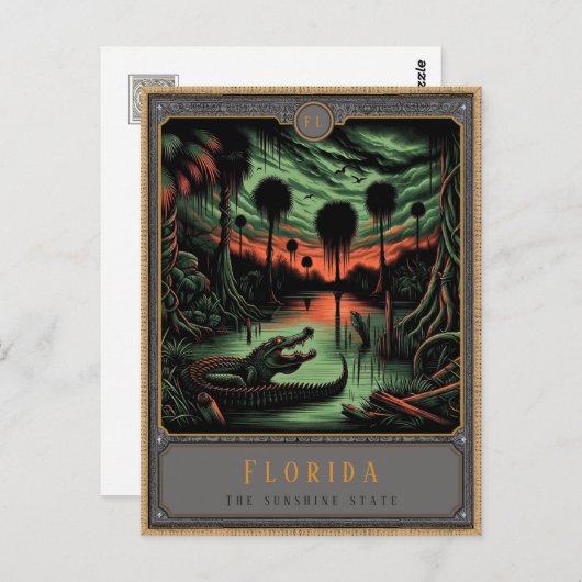 Floride | Carte postale Art gothique (Devant / Derrière)