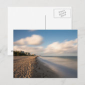 Floride - Carte postale de la plage de Fort Lauder (Devant / Derrière)