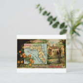 Floride, carte vintage 1889 (Debout devant)