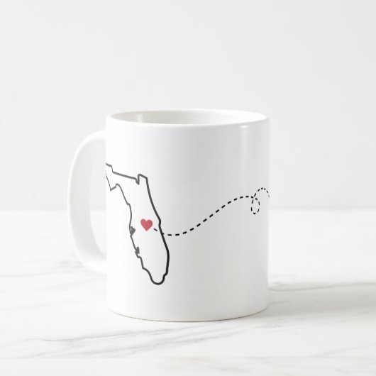 Floride - Coeur2Heart Coffee Mug (Devant gauche)