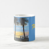FLORIDE COUCHER DE SOLEIL PALMIERS CAFÉ MUG (Centre)