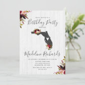 Floride Etat Rustique Anniversaire Fête Invitation (Debout devant)