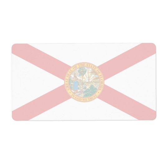 Floride - Étiquette de livraison drapeau faible (Devant)