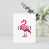 Floride, Flamant rose, Carte postale de poste (Debout devant)