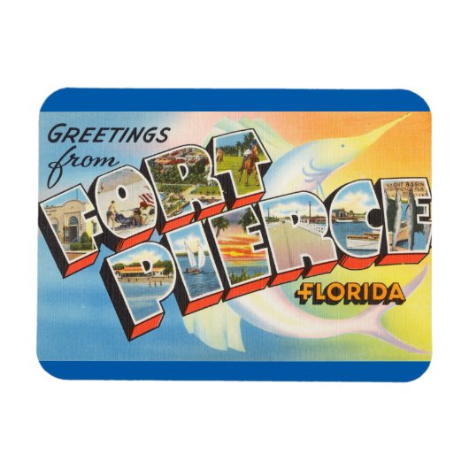Floride, Fort Pierce Magnet (Horizontal)