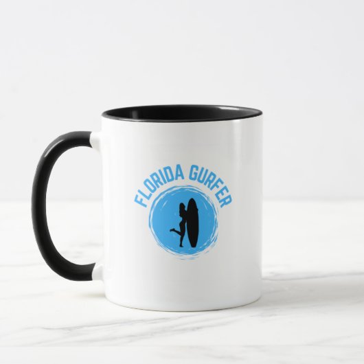 Floride Gurfer (Surfer femelle) Mug de café (Gauche)