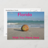 FLORIDE, J'Aimerais Que Vous Soyez Ici, Carte Post (Devant / Derrière)