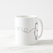 Floride - Maine - Heart2Heart Coffee Mug (Devant droit)