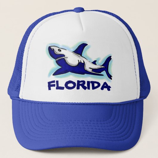 Floride requin bleu thème souvenir casquette (Devant)