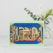 Floride Salutation Moving Faire-part (Debout devant)