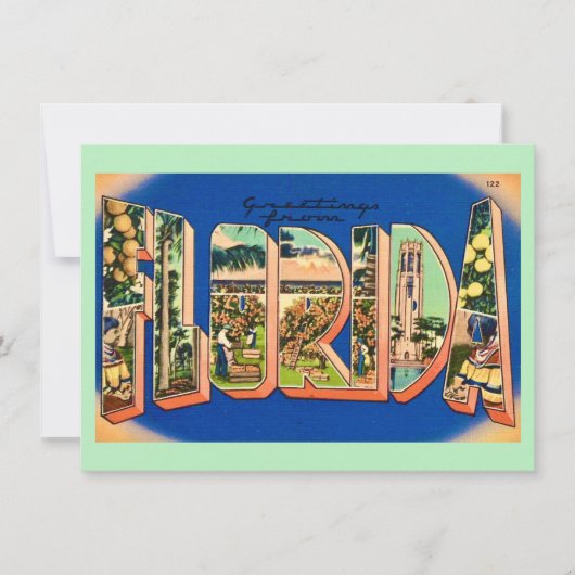 Floride Salutation Moving Faire-part (Devant)