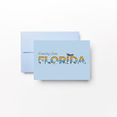 Floride State Flat Carte de remerciements