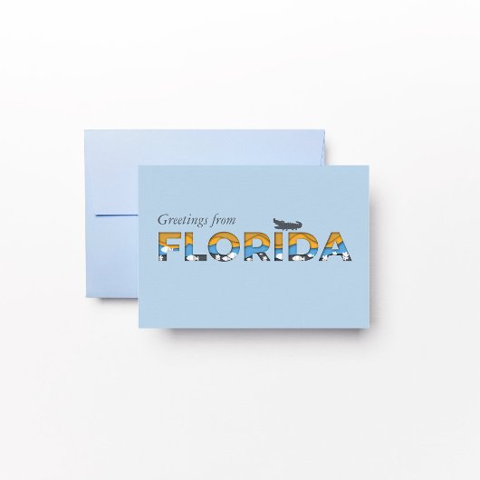 Floride State Flat Carte de remerciements