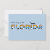 Floride State Flat Carte de remerciements (Devant)