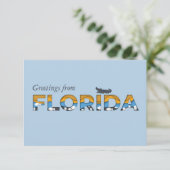 Floride State Flat Carte de remerciements (Debout devant)