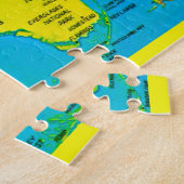 Floride Sunshine Map 11x14 Jigsaw Puzzle (Côté)