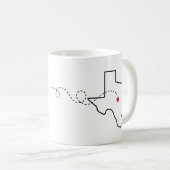 Floride - Texas - Heart2Heart Coffee Mug (Devant droit)