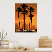 Floride Tropical Paradise Sunset Poster Photo (Cuisine)