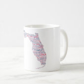 Floride USA Slang Word Carte d'art Café Mug (Devant droit)