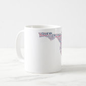 Floride USA Slang Word Carte d'art Café Mug (Devant gauche)