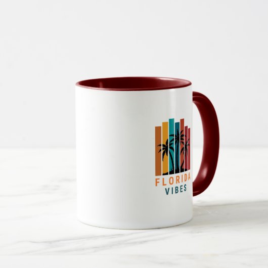 Floride Vibes café Mug (Devant droit)